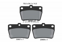Brake Pad Set, disc brake 2365601 Textar