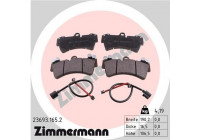 Brake Pad Set, disc brake 23693.165.2 Zimmermann