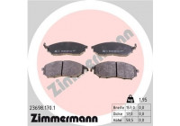Brake Pad Set, disc brake 23698.170.1 Zimmermann