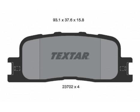 Brake Pad Set, disc brake 2370201 Textar