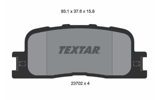 Brake Pad Set, disc brake 2370201 Textar