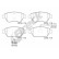 Brake pad set, disc brake 23705 00 701 10 Breck