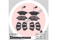 Brake Pad Set, disc brake 23706.180.2 Zimmermann