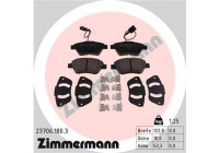 Brake Pad Set, disc brake 23706.180.3 Zimmermann