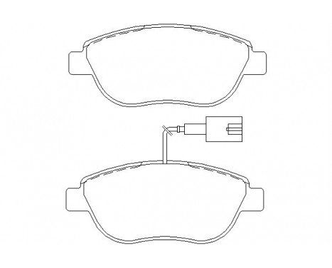 Brake Pad Set, disc brake 2370802 Textar