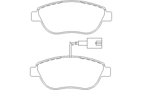 Brake Pad Set, disc brake 2370802 Textar