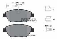 Brake pad set, disc brake 2370901 Textar