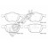 Brake pad set, disc brake 23723 00 701 00 Breck
