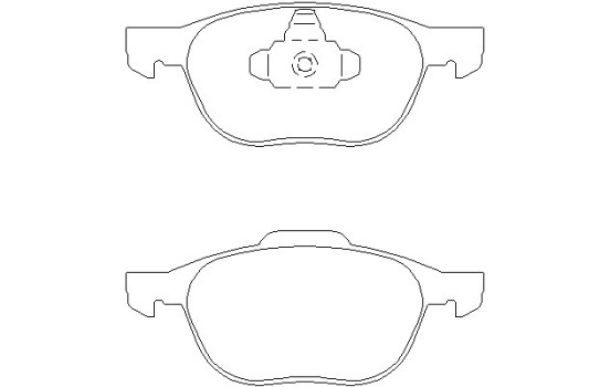 Brake Pad Set, disc brake 2372301 Textar