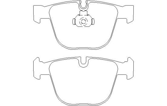 Brake Pad Set, disc brake 2373001 Textar