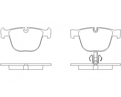 Brake Pad Set, disc brake 2373101 Textar