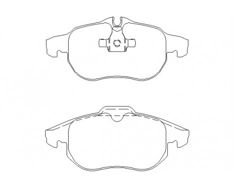 Brake Pad Set, disc brake 2373807 Textar