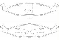 Brake Pad Set, disc brake 2374001 Textar