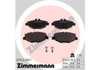 Brake Pad Set, disc brake 23743.200.1 Zimmermann