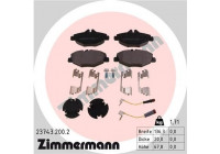 Brake Pad Set, disc brake 23743.200.2 Zimmermann