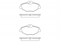 Brake Pad Set, disc brake 2374303 Textar