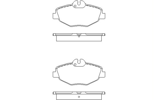 Brake Pad Set, disc brake 2374303 Textar