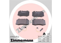 Brake Pad Set, disc brake 23745.175.2 Zimmermann