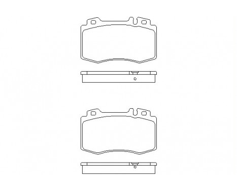 Brake Pad Set, disc brake 2374502 Textar