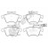 Brake pad set, disc brake 23746 00 703 10 Breck