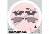 Brake Pad Set, disc brake 23746.175.1 Zimmermann