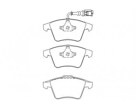 Brake Pad Set, disc brake 2374601 Textar