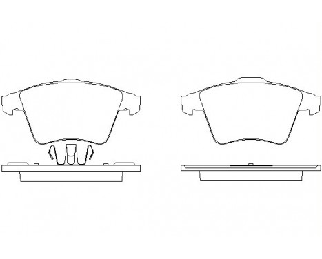 Brake Pad Set, disc brake 2374701 Textar