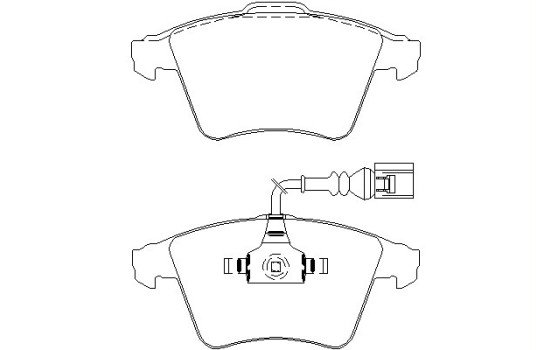 Brake Pad Set, disc brake 2374901 Textar