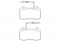 Brake Pad Set, disc brake 2375301 Textar
