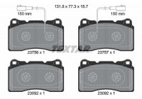 Brake Pad Set, disc brake 2375601 Textar