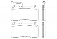 Brake Pad Set, disc brake 2375701 Textar