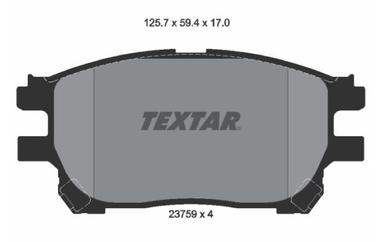 Brake Pad Set, disc brake 2375901 Textar