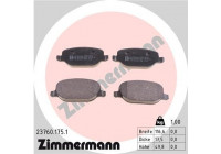 Brake Pad Set, disc brake 23760.175.1 Zimmermann