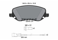 Brake Pad Set, disc brake 2376101 Textar