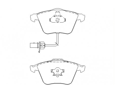 Brake Pad Set, disc brake 2376302 Textar