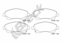 Brake pad set, disc brake 23768 00 701 10 Breck