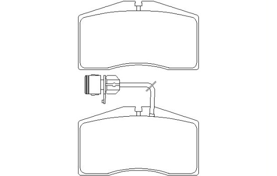 Brake Pad Set, disc brake 2377301 Textar