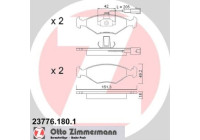 Brake Pad Set, disc brake 23776.180.1 Zimmermann