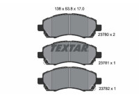 Brake Pad Set, disc brake 2378001 Textar