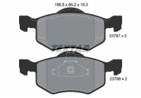 Brake Pad Set, disc brake 2378701 Textar