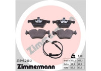 Brake Pad Set, disc brake 23793.200.2 Zimmermann