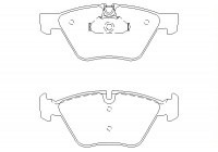 Brake Pad Set, disc brake 2379301 Textar