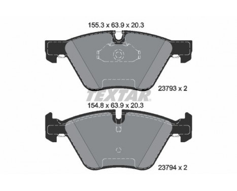 Brake Pad Set, disc brake 2379301 Textar, Image 2