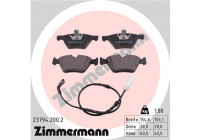 Brake Pad Set, disc brake 23794.200.2 Zimmermann