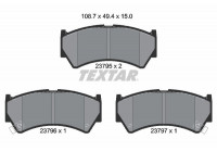 Brake Pad Set, disc brake 2379501 Textar