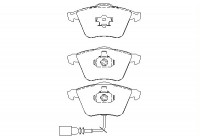 Brake Pad Set, disc brake 2380101 Textar