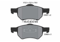 Brake pad set, disc brake 2380701 Textar