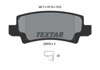 Brake Pad Set, disc brake 2381601 Textar