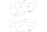 Brake Pad Set, disc brake 2382201 Textar