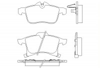 Brake Pad Set, disc brake 2383201 Textar